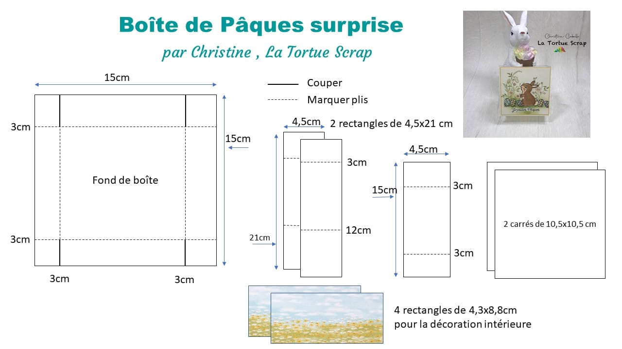 Bientôt les fêtes de Pâques , voici aujourd'hui le tutoriel d'une boîte ...