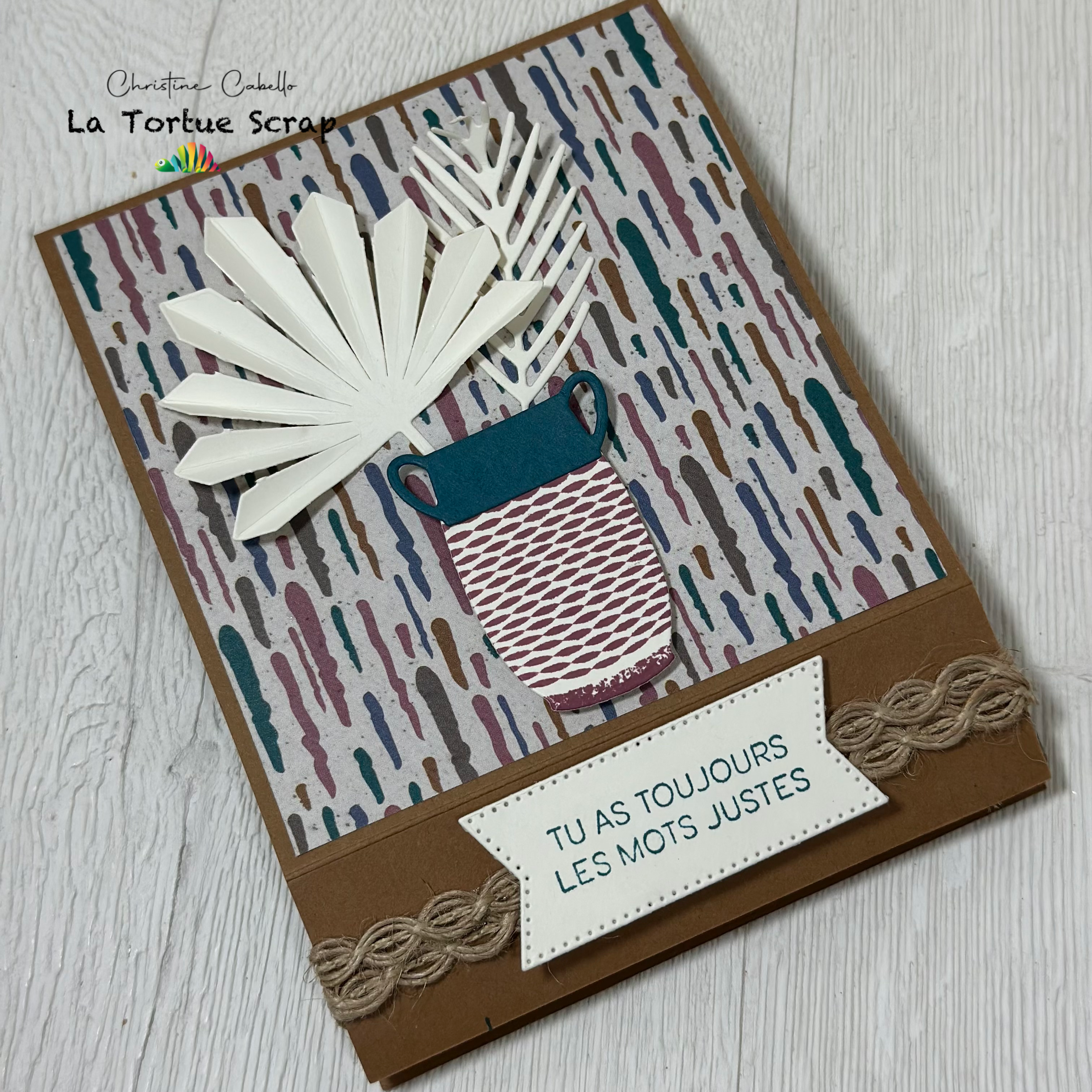 live créatif #171: Tutoriel carte Pop Up avec la collection prestance naturelle de chez stampin’up