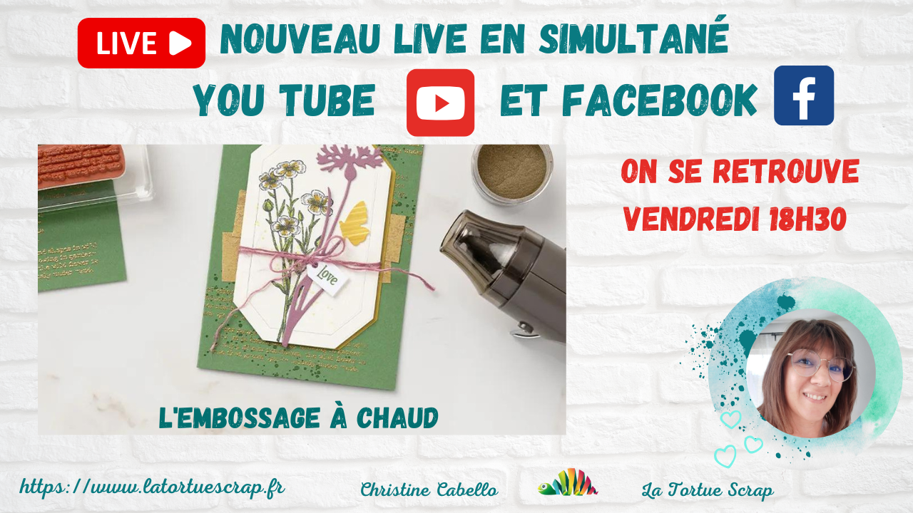 Live créatif #174x : Plongez dans l’univers magique de l’embossage à chaud en scrapbooking !