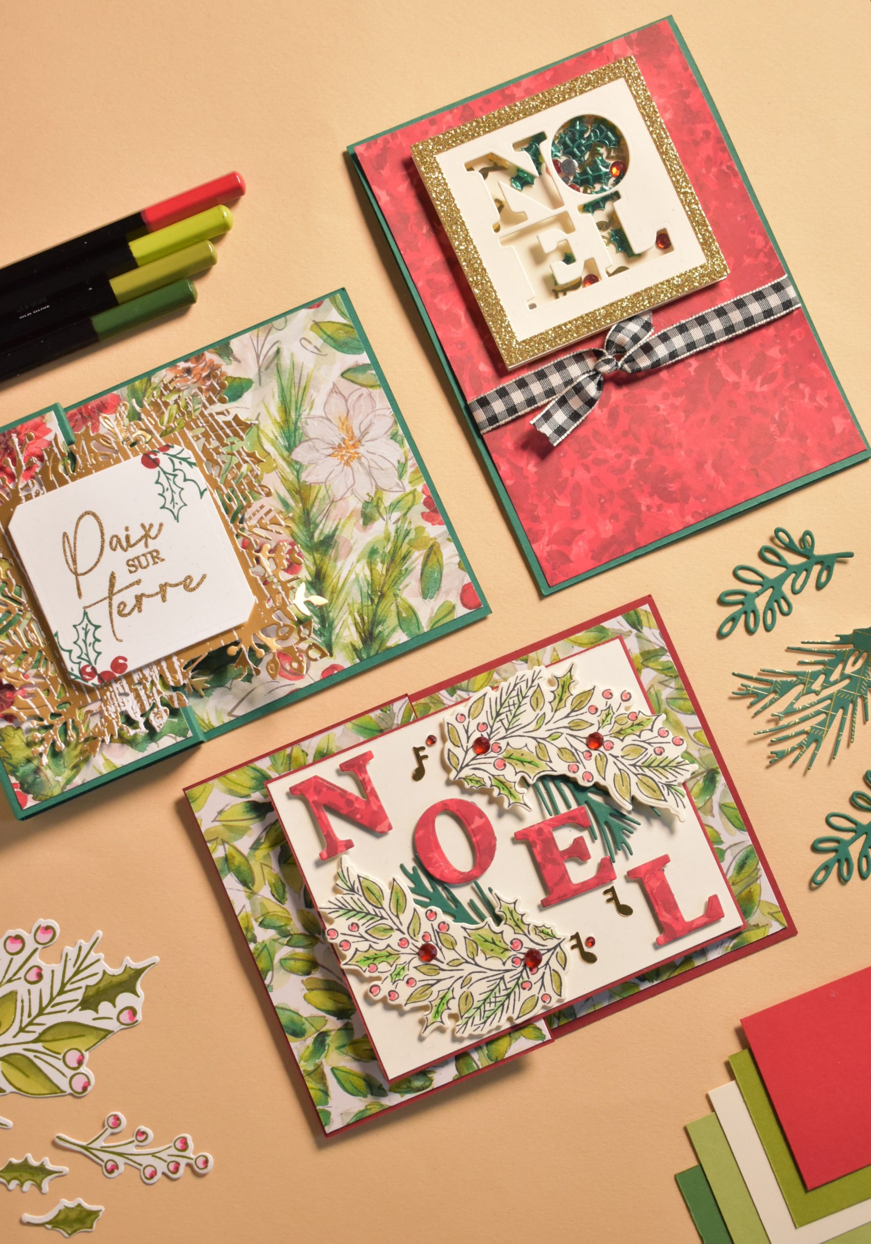 Préparez un Noël Magique avec Notre Premier Kit de Cartes Scrapbooking en Duo !