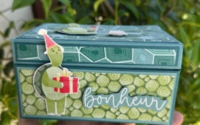 Tutoriel  : une Tirelire avec la Collection Adorables Tortues