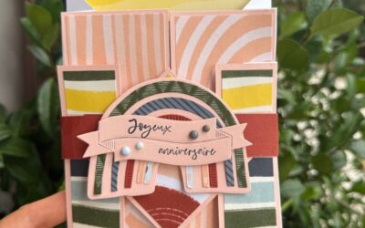 Comment créer une grande carte en scrapbooking ? Tutoriel avec la collection Ambiance Bohème