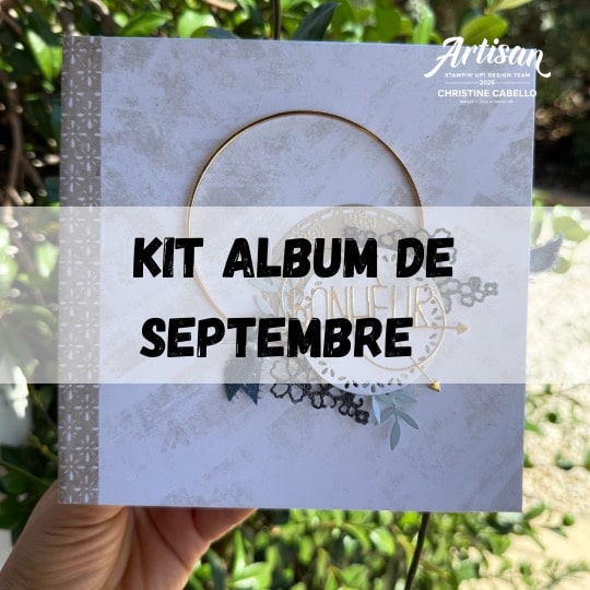 kit album stampin'up jardin paisible album souvenir 1 er crop