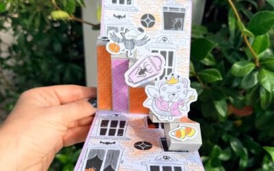 Comment faire une carte pop-up en cascade ? Tutoriel créatif avec la collection “Même pas peur”