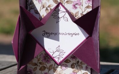 Idée carte pop-up losange facile : déclinaison automnale, romantique et festive