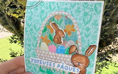Carte à bascule de Pâques facile | Tutoriel scrapbooking original
