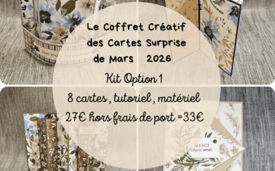 Le Coffret Créatif des Cartes Surprise de mars qui revient