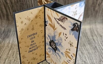 Créer une Carte Soliflore avec les Papiers amusement littoral de Stampin&rsquo; Up!