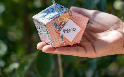Boîte cadeau japonisante en papier : le tuto et son schéma de coupe